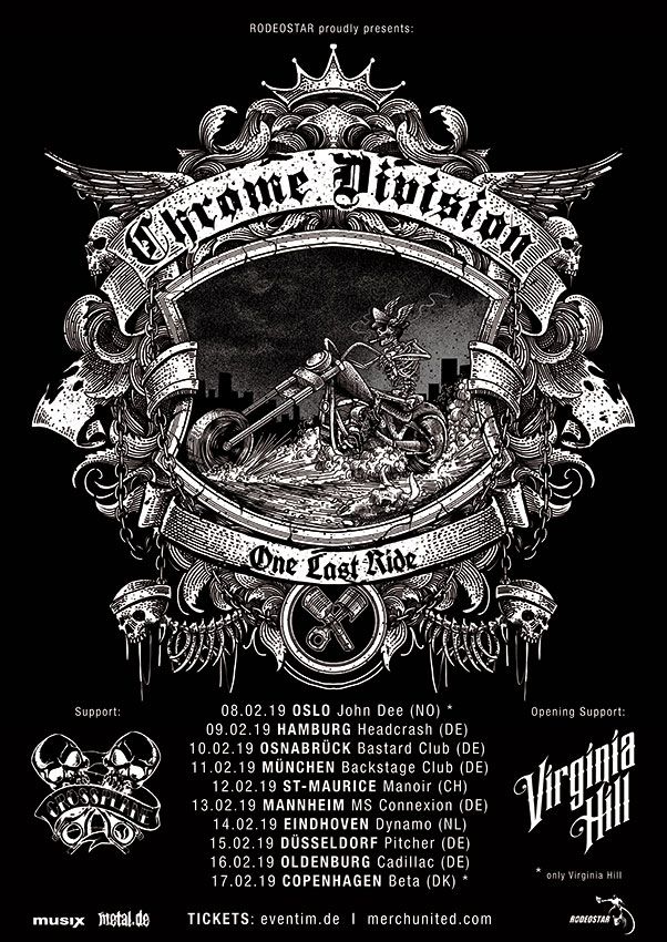 Chrome Division gehen auf Abschiedstour