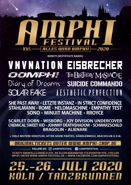 Amphi Festival 2020 - 2. Bandwelle mit Eisbrecher Amphi Festival 2020 - 2....