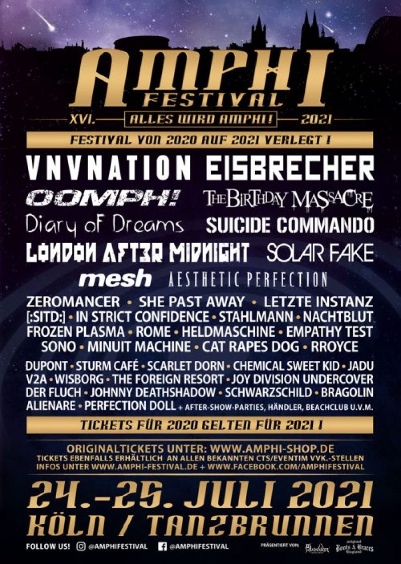 Amphi Festival 2021: Line-Up Komplett...