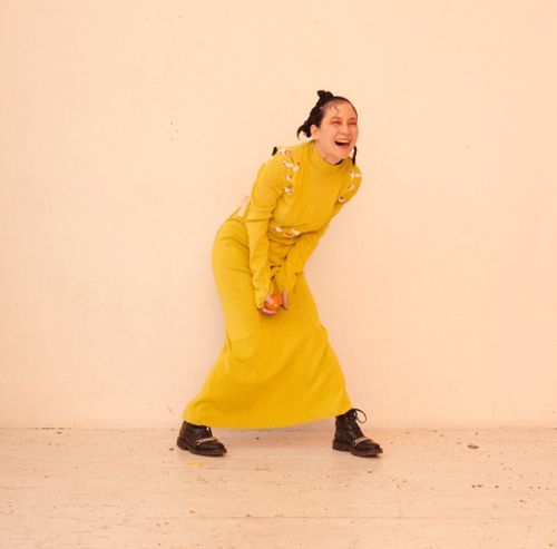 Japanese Breakfast Posing in Bondage!