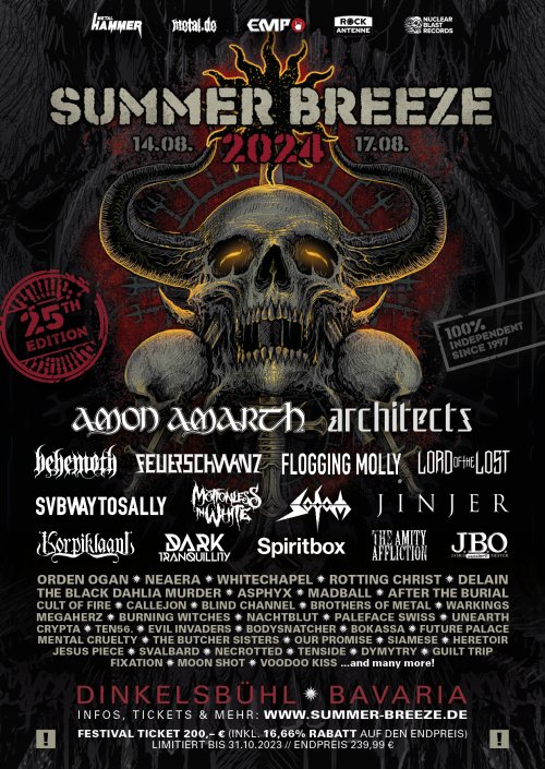 Summer Breeze Open Air 27 neue Bands angekündigt Summer Breeze Open Air 27...