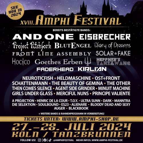 Amphi Festival 2024 Dritte Bandwelle...