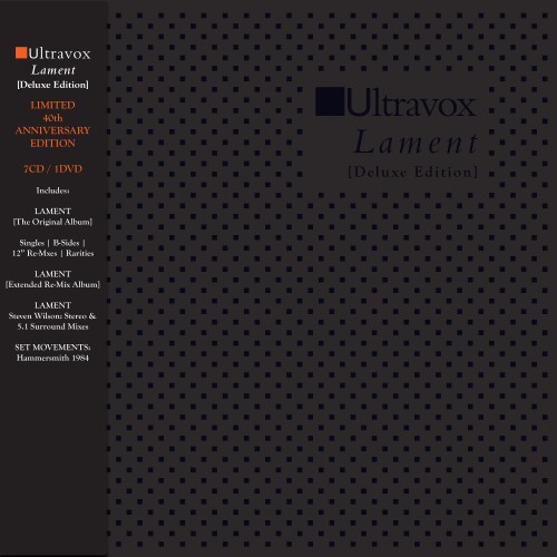 Ultravox' "Lament" als remasterte Deluxe Editionen mit bisher unveröffentlichten Aufnahmen