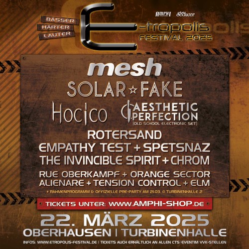 Das E-tropolis Line-Up steht –...