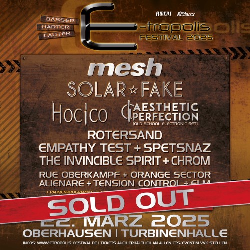 E-tropolis Festival 2025: Voll? Voll! Keine Tickets mehr für den 22. März in Oberhausen!