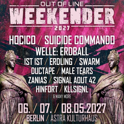 Out Of Line Weekender 2027: Schwarze Familienfeier mit ‘Hocico’ und ‘Suicide Commando’