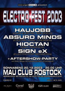"Electro Fest" 2003 am 20. Dezember in Rostock