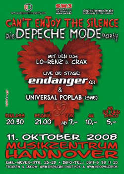 Depeche Mode Party + Konzert in Hanover