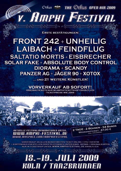 Laibach auf dem Amphi Festival 2009