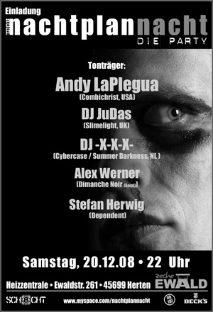 Nachtplannacht - die Party!