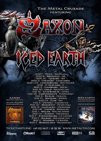 Saxon und Iced Earth greifen an