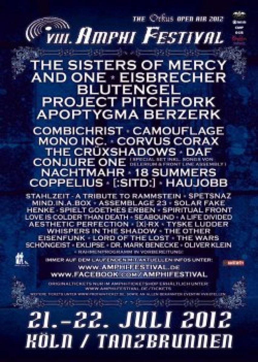 Amphi Festival 2012: Tagestickets für...