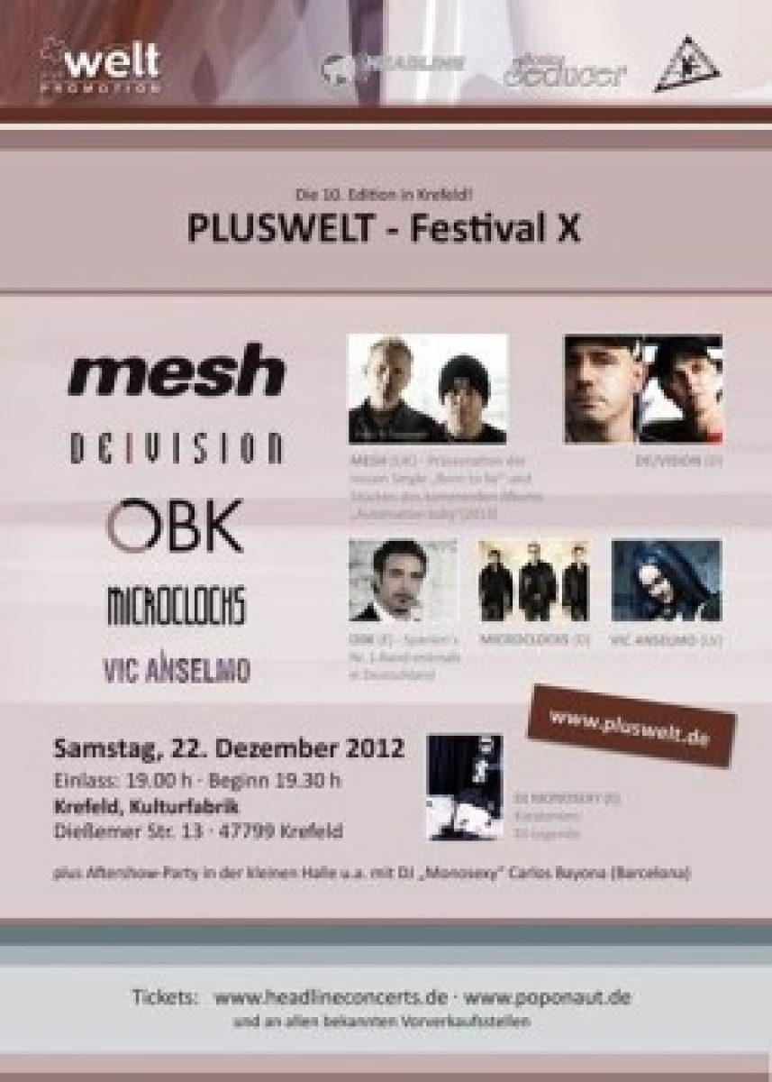 Reminder zum Pluswelt Festival 2012