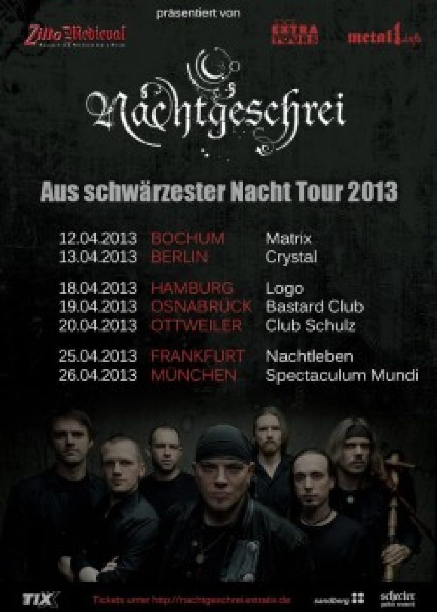 Nachtgeschrei auf "Aus Schwärzester Nacht"-Tour
