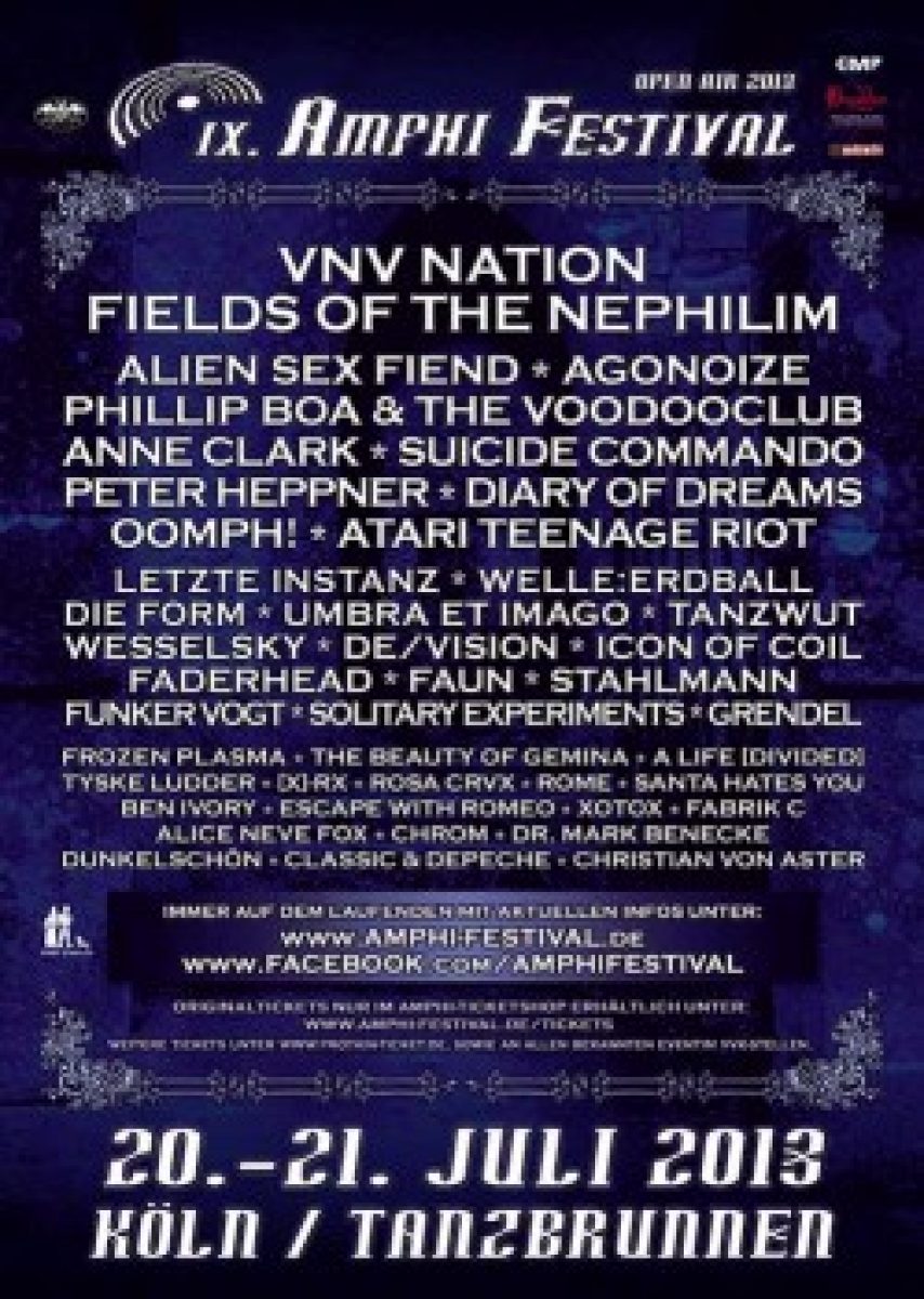 Amphi Festival 2013 jetzt mit...
