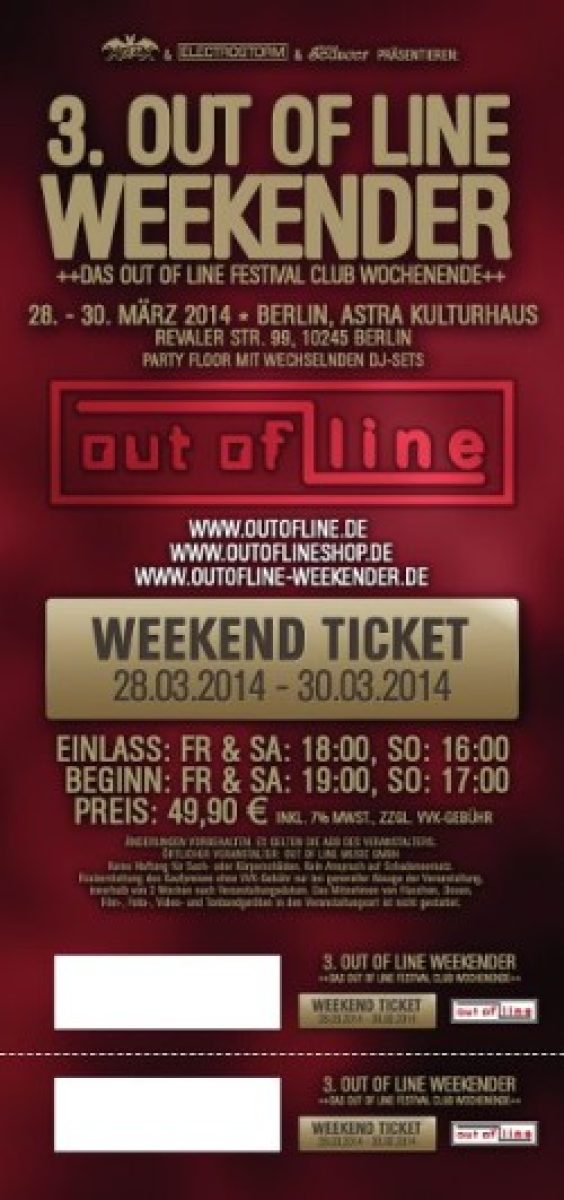 Weekender 2014 von Out Of...