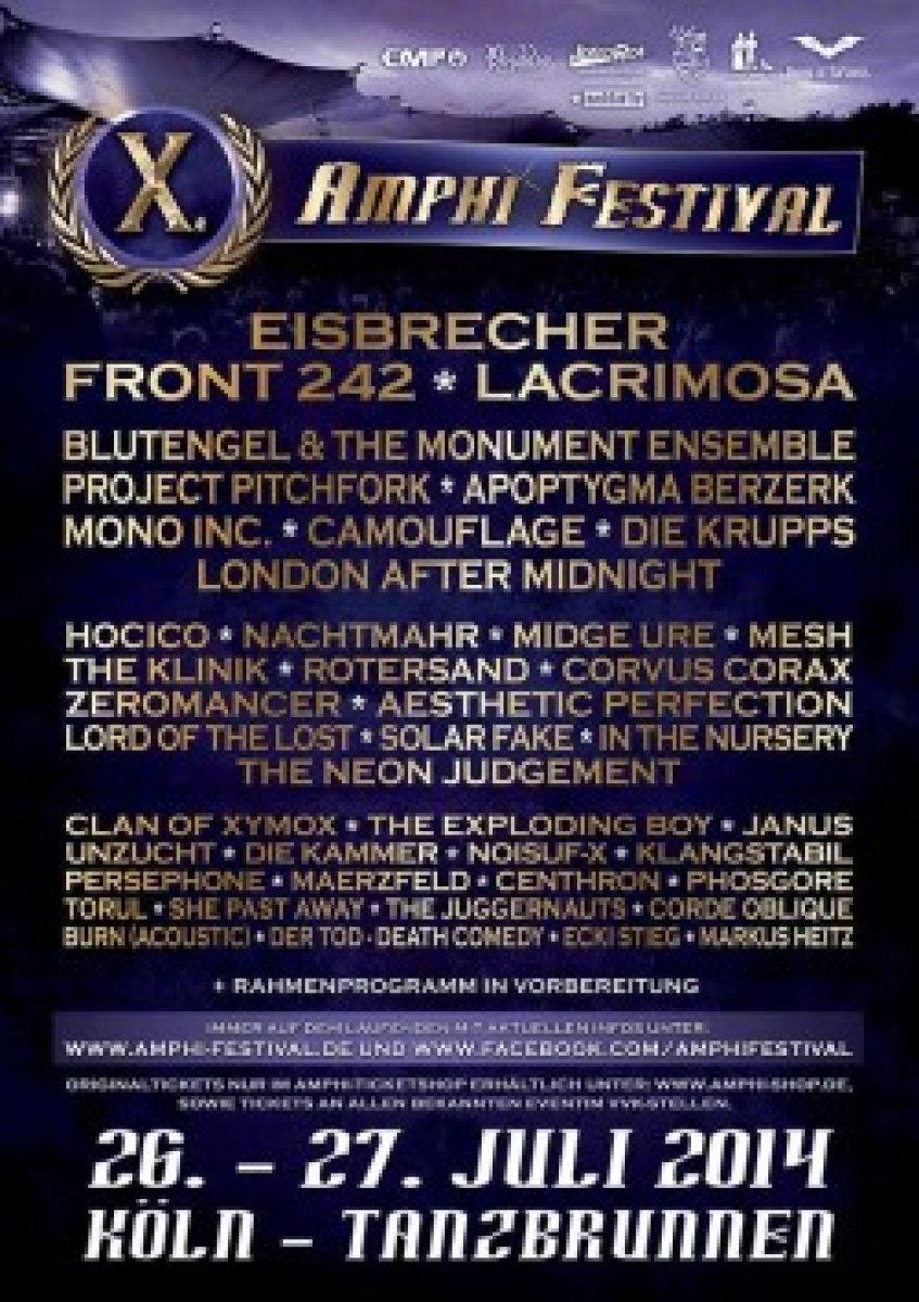 Amphi 2014 – Dj Line-Up...