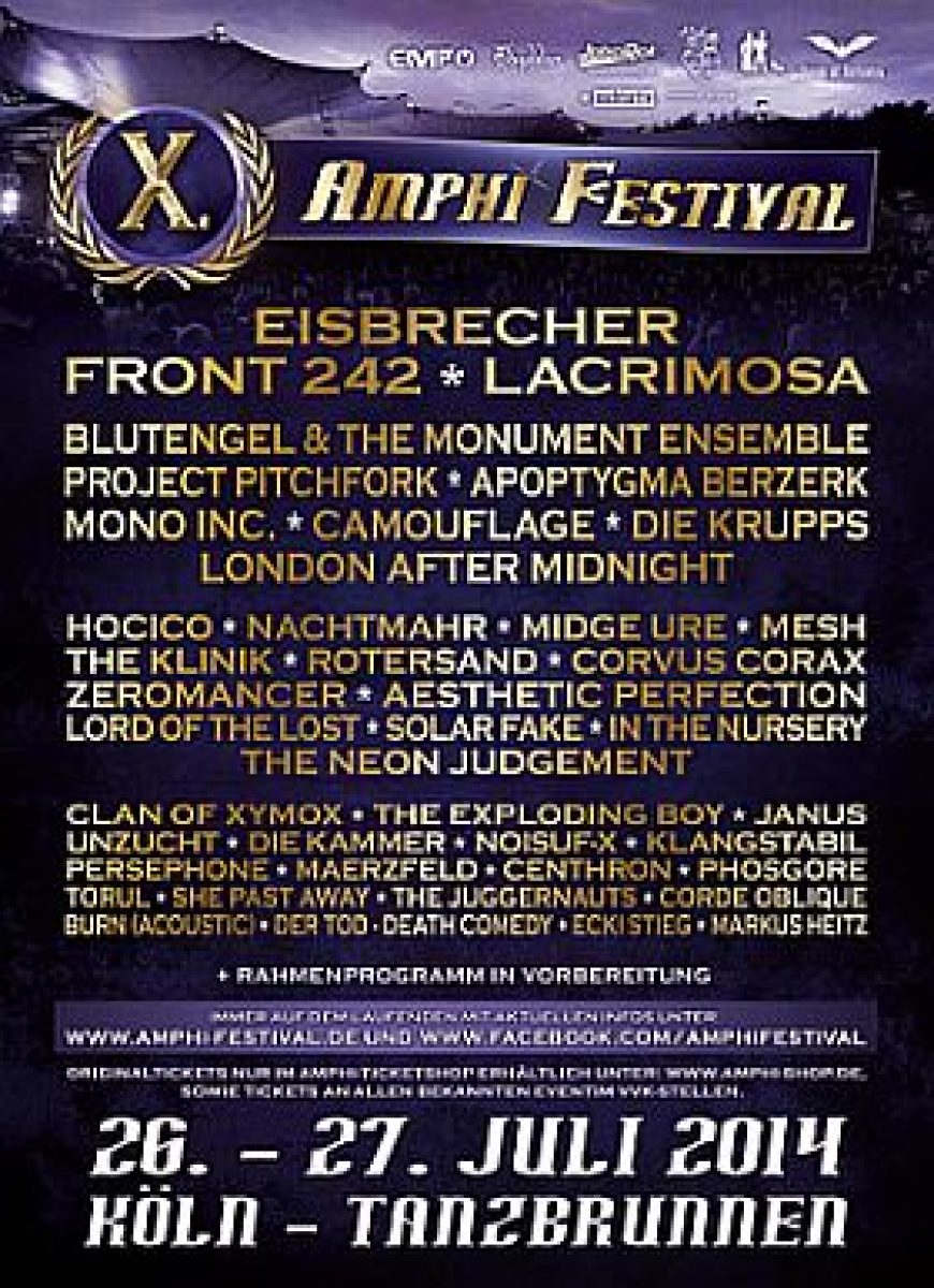 Der Countdown zum 10. Amphi-Festival...