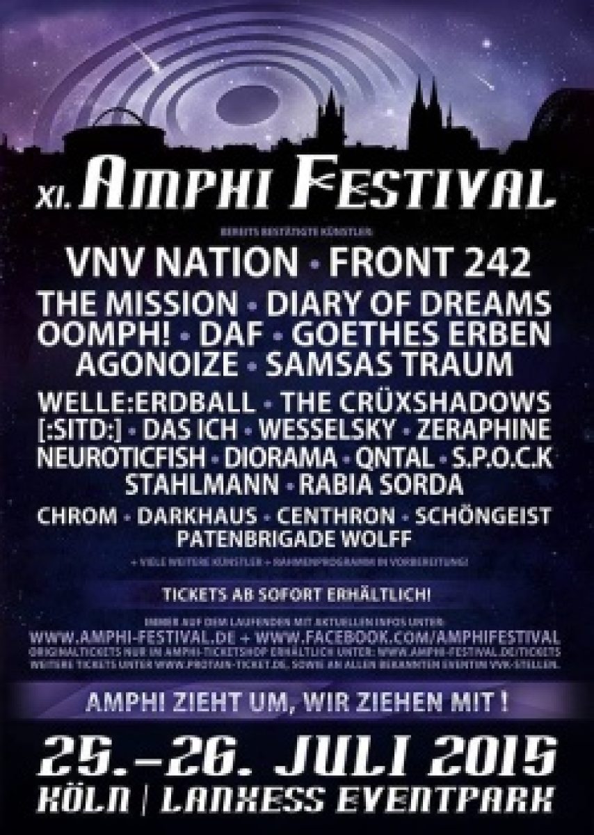 Amphi Festival 2015: Neue Location