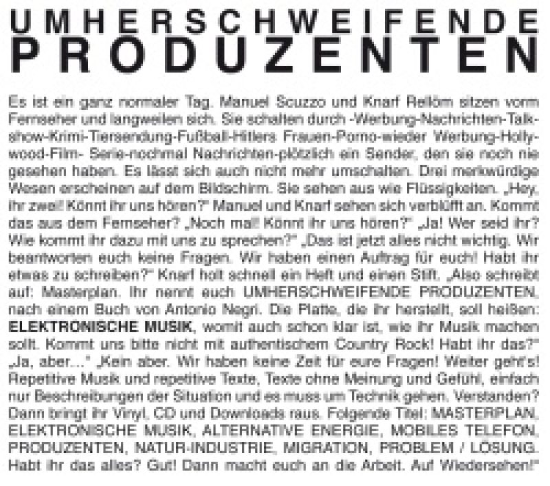 Umherschweifende Produzenten veröffentlichen Elektronische Musik