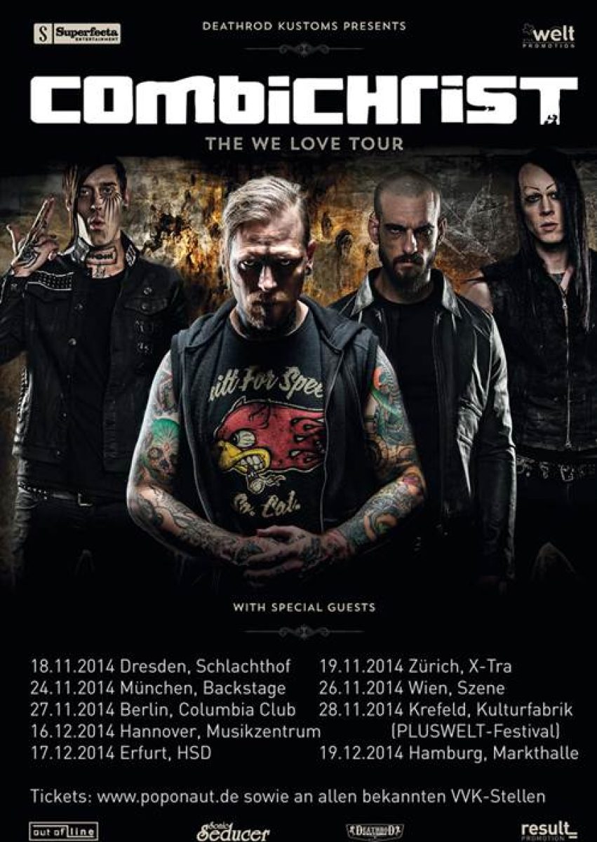 Combichrist auf großer Europa-Tour!