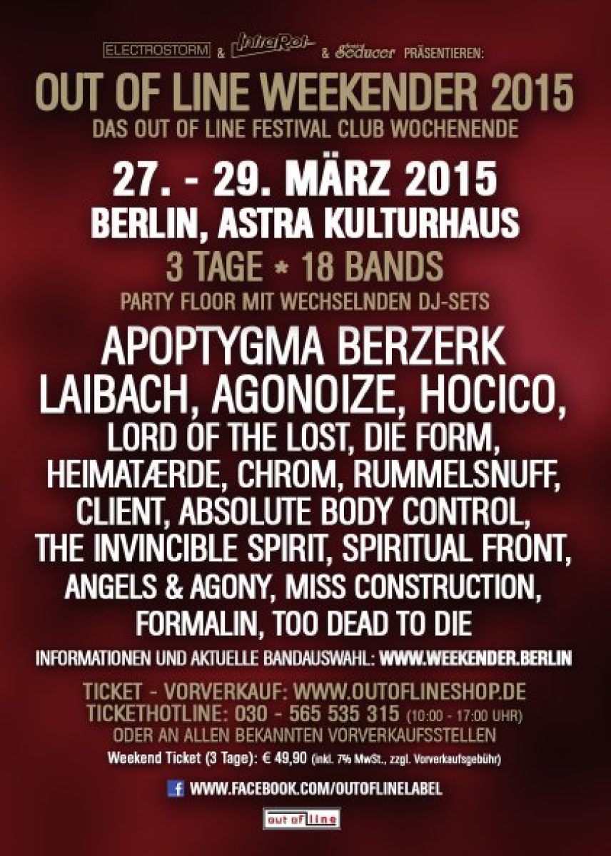 Reminder zum Out Of Line...