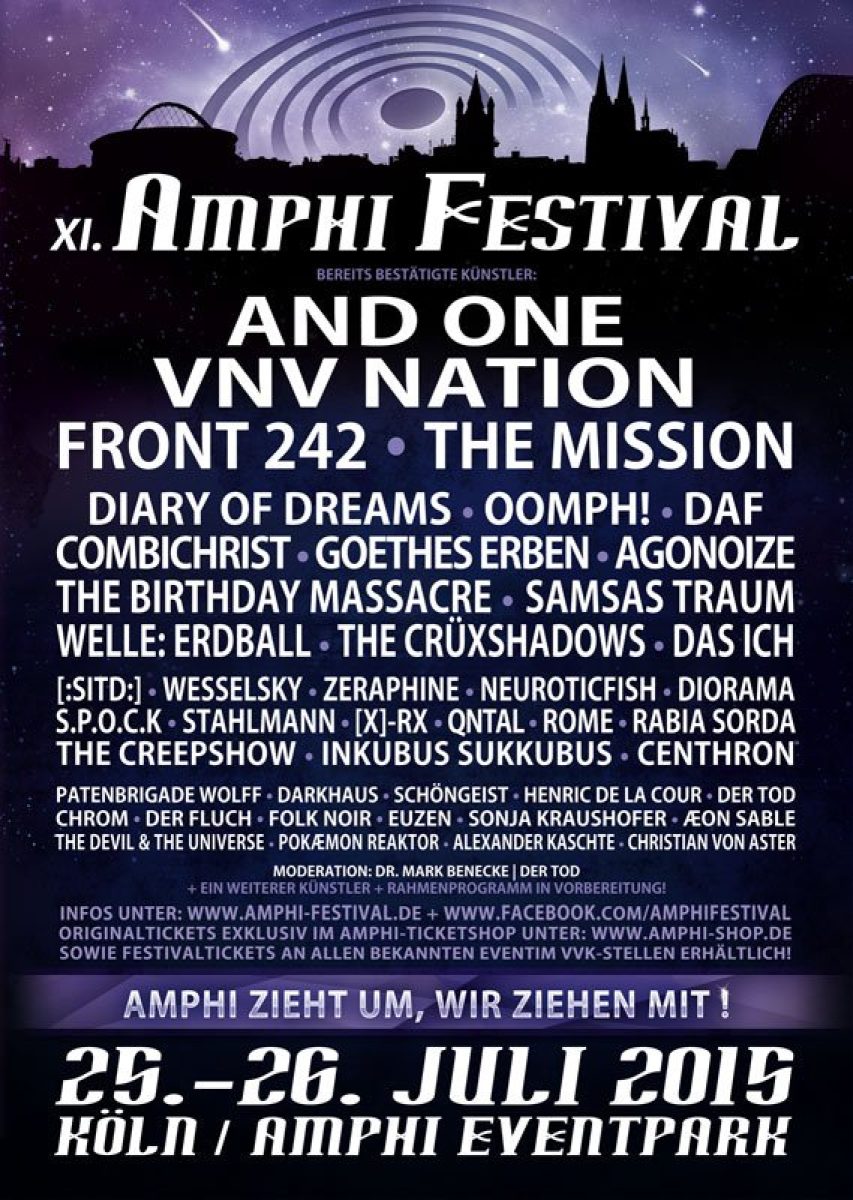 Amphi Festival 2015 mit Combichrist,...