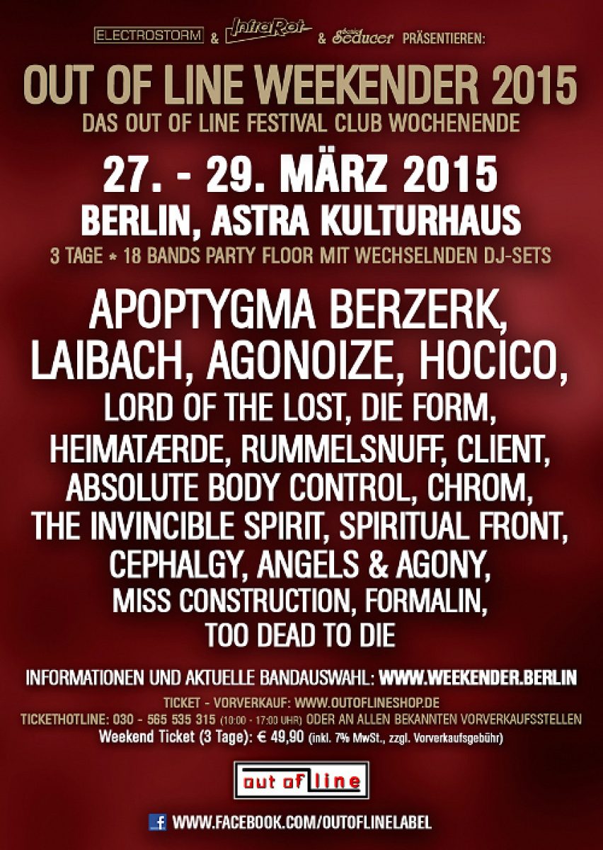 Der Weekender 2015 rückt näher