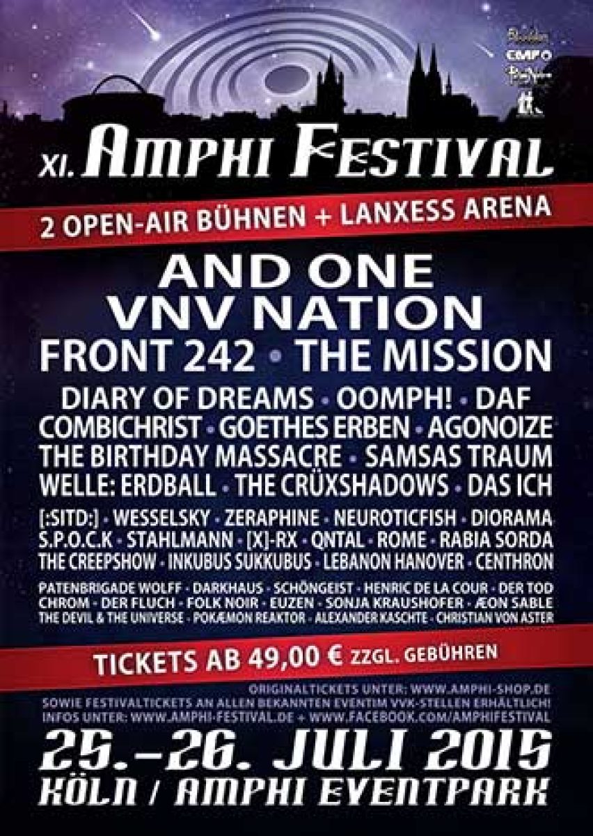XI. Amphi Festival steht in...