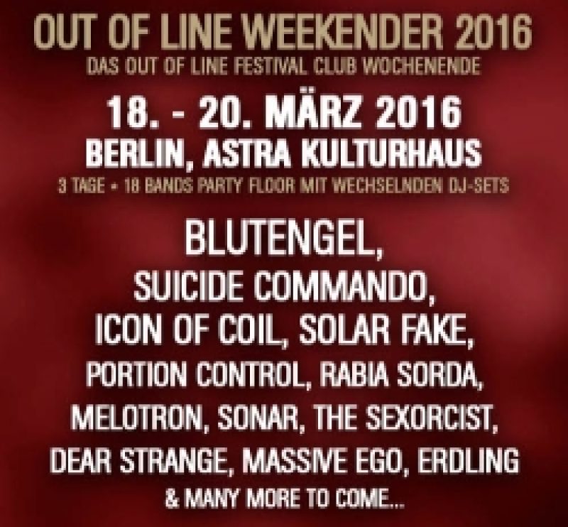 Out Of Line Weekender 2016