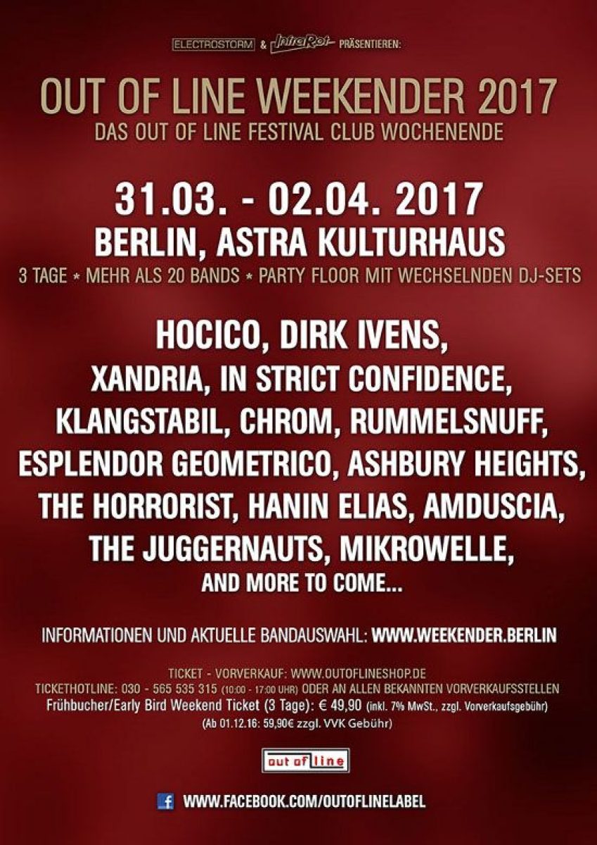 Out Of Line Weekender 2017